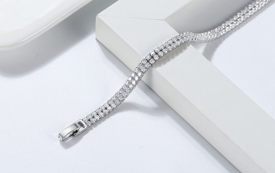 צמיד טניס כפול - פריז - Ramon Jewelry