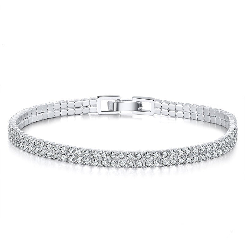 צמיד טניס כפול - פריז - Ramon Jewelry